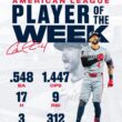 (ツインズ) カルロス・コレア選手がアメリカンリーグ週間最優秀選手に選ばれたことを祝福します!
